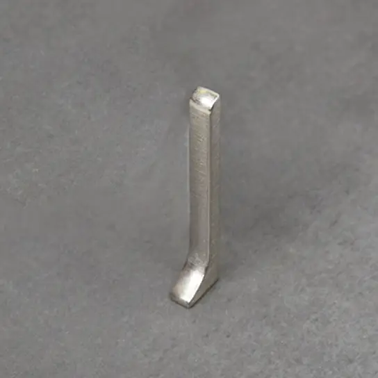 Eindstuk geborsteld (bij 2103) - RVS bewerkt - 10 x 80 mm Populair